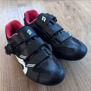 Peloton Black and Pink Cycling Shoes